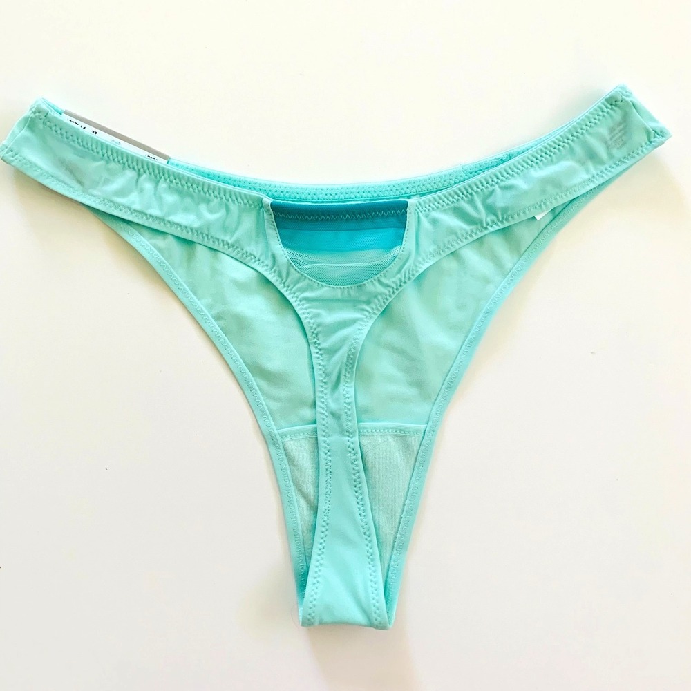 NWT Marie Jo L'Aventure Ernest Thong Panty US/UK Small FR/EU 38 Green Sporty
